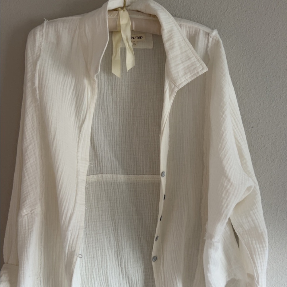 Mainstrip Cream Textured Jacket - Picture 2 of 2